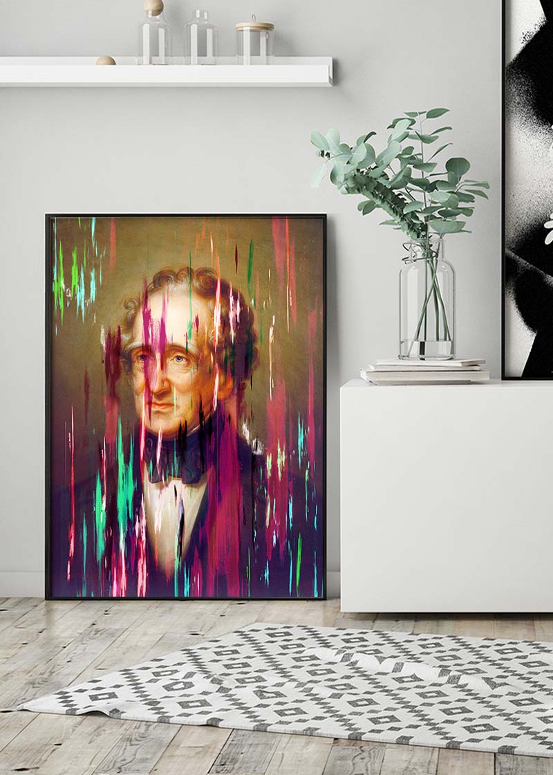Paint Streaks Thomas Sully by Rembrandt Peale