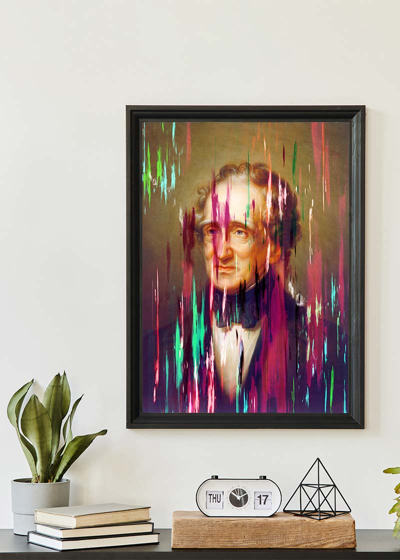 Paint Streaks Thomas Sully by Rembrandt Peale