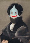 Felt Shark Mask Portrait Print