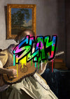 Slay Graffiti Tag Portrait Painting Print