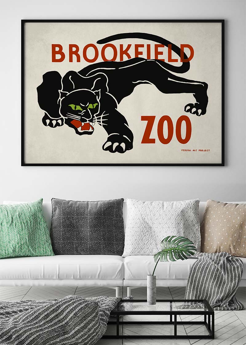 Black Panther Brookfield Zoo Poster