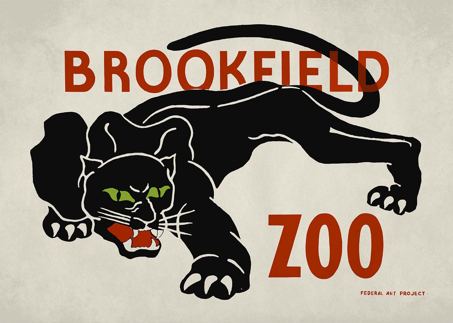 Black Panther Brookfield Zoo Poster