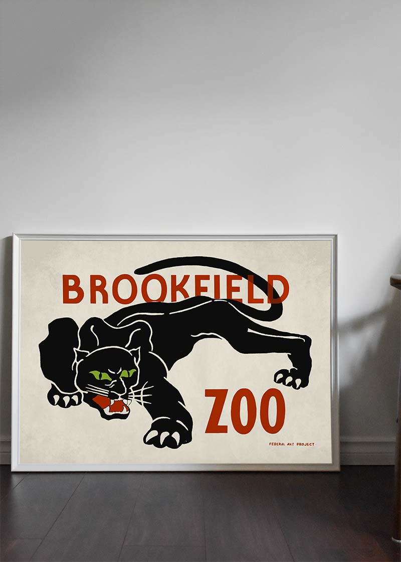 Black Panther Brookfield Zoo Poster