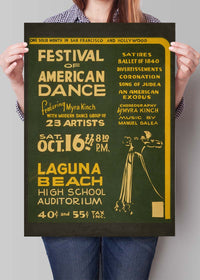 Vintage Festival of American Dance Laguna Beach Poster