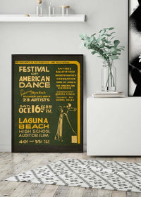 Vintage Festival of American Dance Laguna Beach Poster