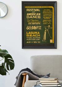 Vintage Festival of American Dance Laguna Beach Poster