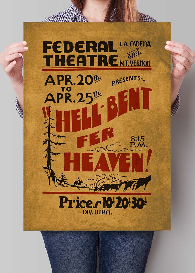 Hell Bent for Heaven Federal Theatre Poster