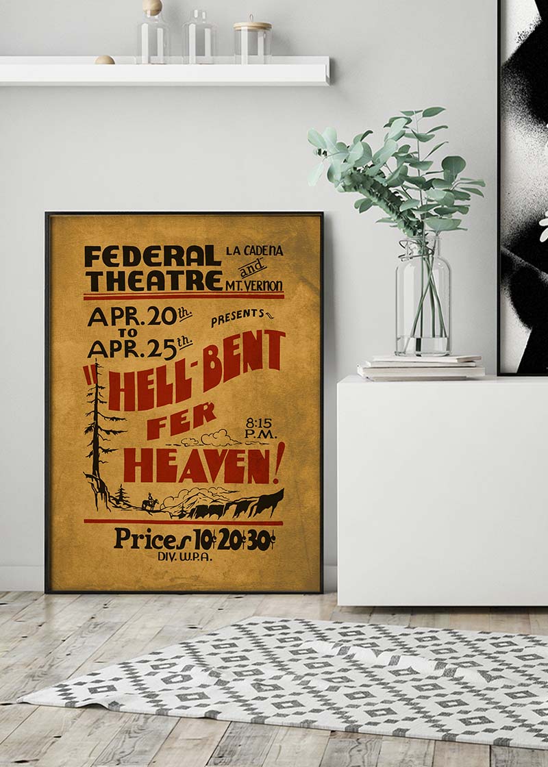 Hell Bent for Heaven Federal Theatre Poster