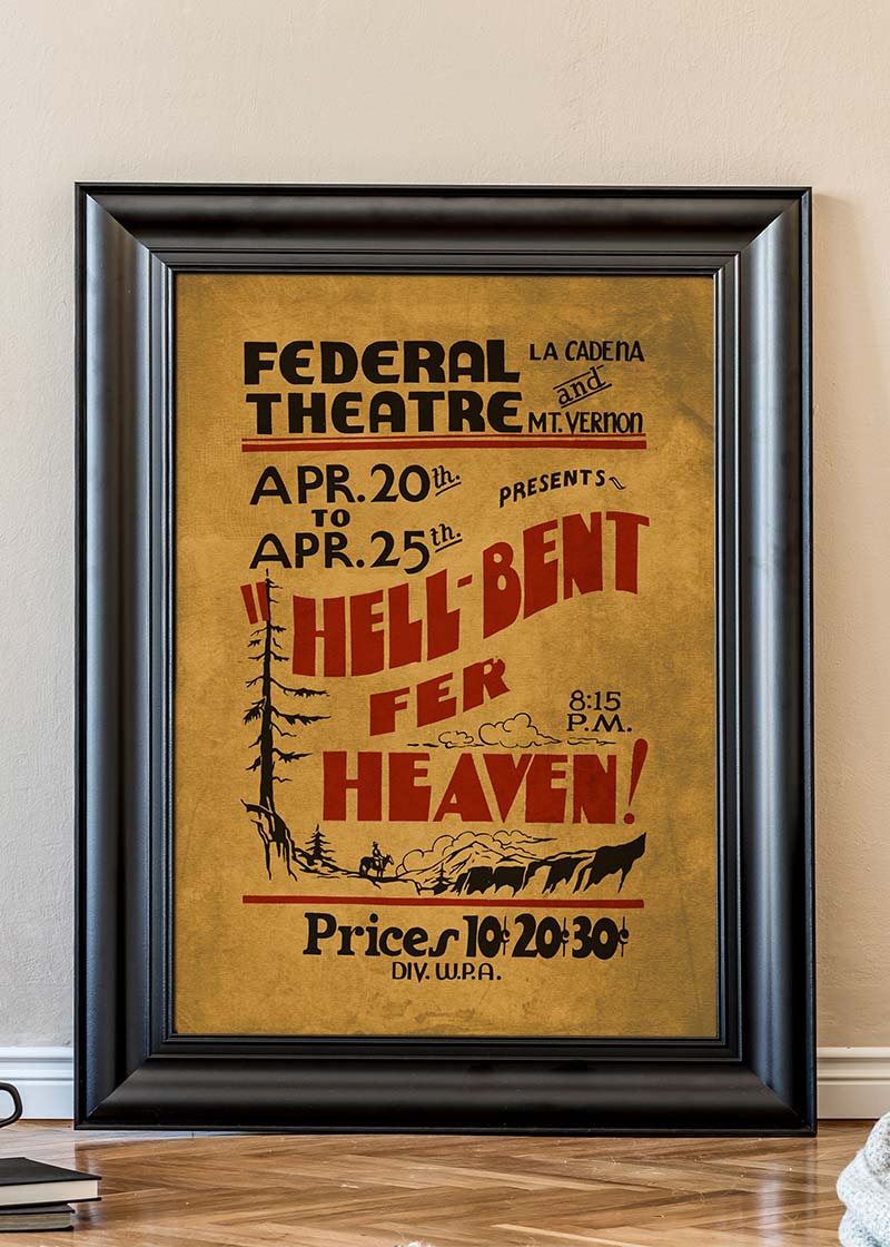 Hell Bent for Heaven Federal Theatre Poster