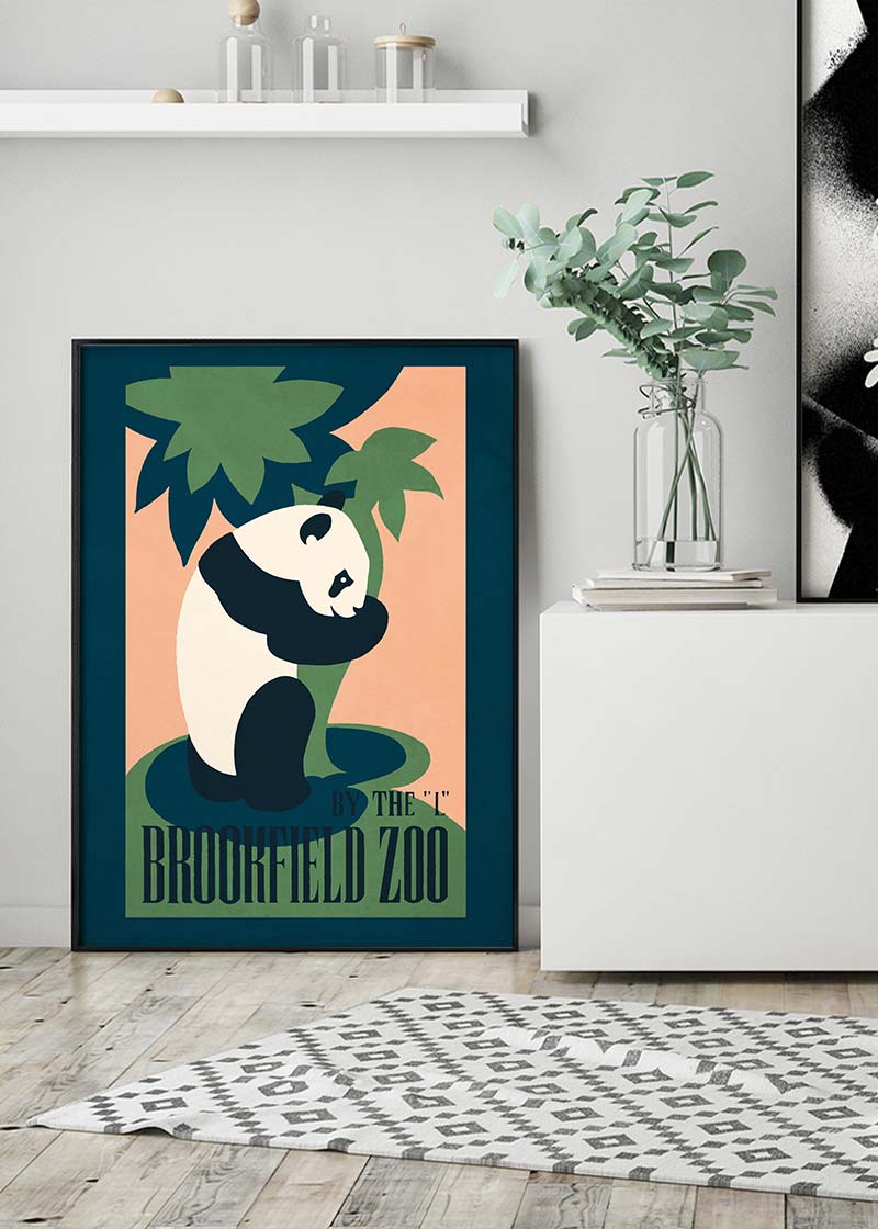 Brookfield Zoo Illinois Panda Poster