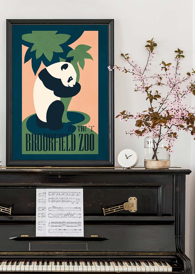 Brookfield Zoo Illinois Panda Poster