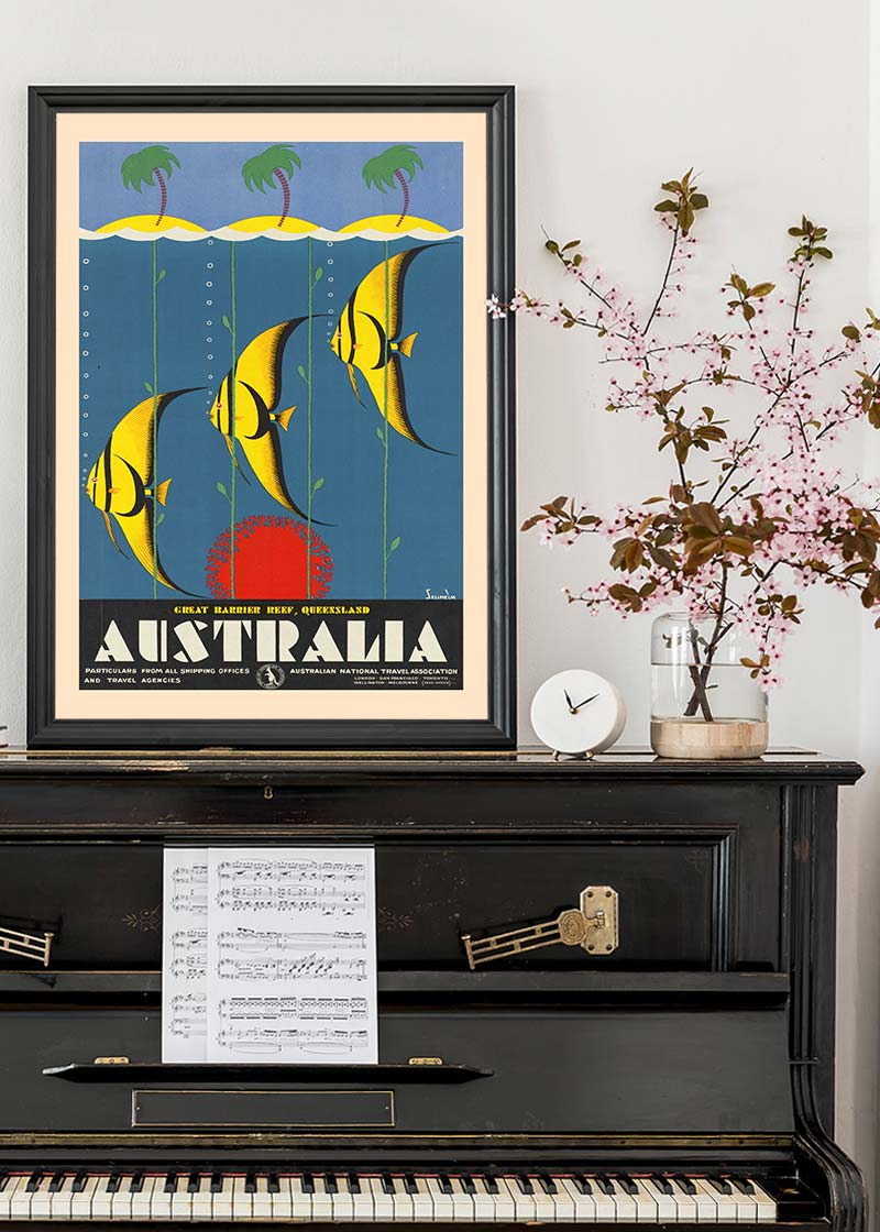 Great Barrier Reef Queensland Australia Fish Tourist Poster