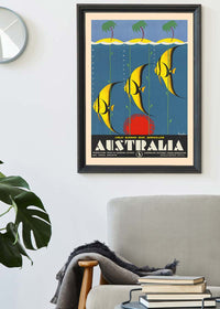 Great Barrier Reef Queensland Australia Fish Tourist Poster