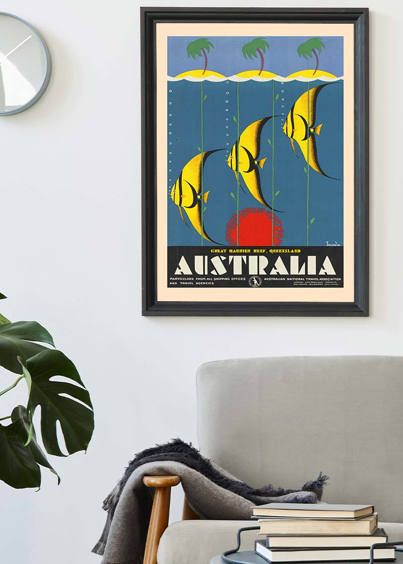 Great Barrier Reef Queensland Australia Fish Tourist Poster