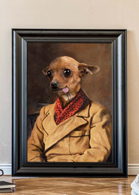Chihuahua Tongue Portrait Print