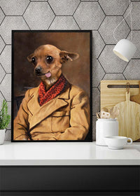 Chihuahua Tongue Portrait Print