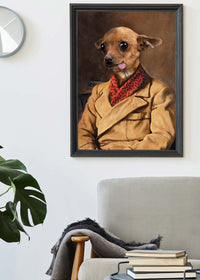 Chihuahua Tongue Portrait Print