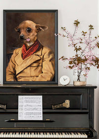 Chihuahua Tongue Portrait Print