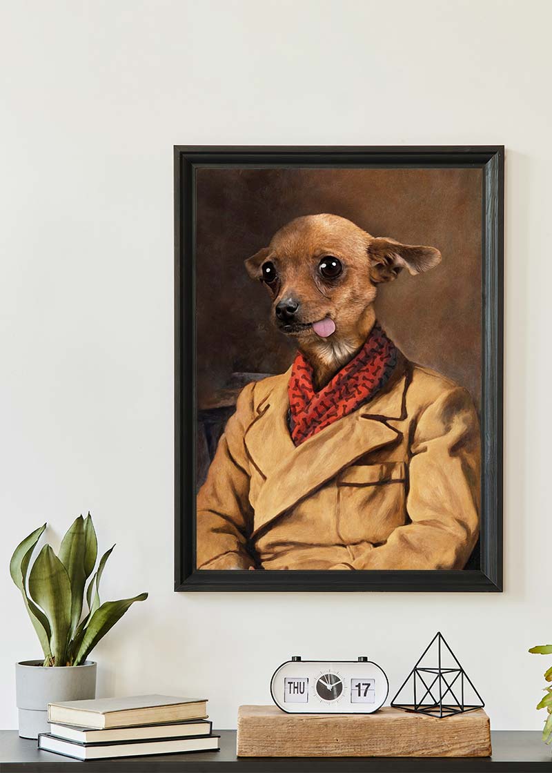 Chihuahua Tongue Portrait Print