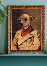 Chihuahua Tongue Portrait Print
