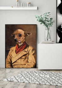 Chihuahua Tongue Portrait Print