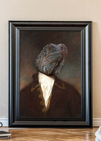 Iguana Portrait Print