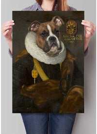 Boxer Dog Gentleman Portrait Print
