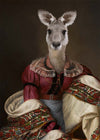 Kangaroo Lady Portrait Print