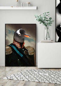 Penguin Military Portrait Print