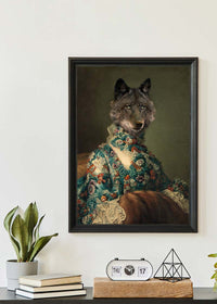 Wolf Lady Portrait Print