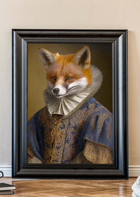 Fox Victorian Animal Head Portrait Print