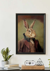 Hare Animal Head Portrait Print