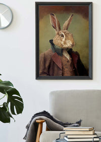 Hare Animal Head Portrait Print