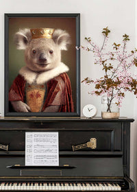 Koala Bear Animal Head Portrait Print