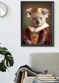 Koala Bear Animal Head Portrait Print
