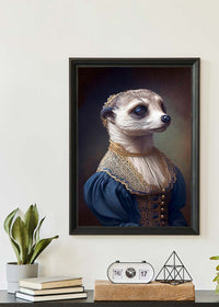 Meerkat Animal Head Portrait Print