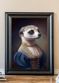 Meerkat Animal Head Portrait Print