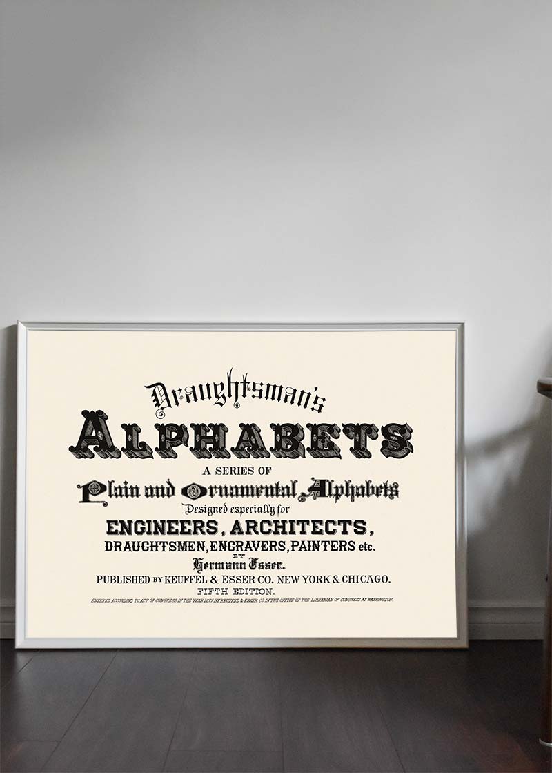 Vintage Draughtsmans Alphabet