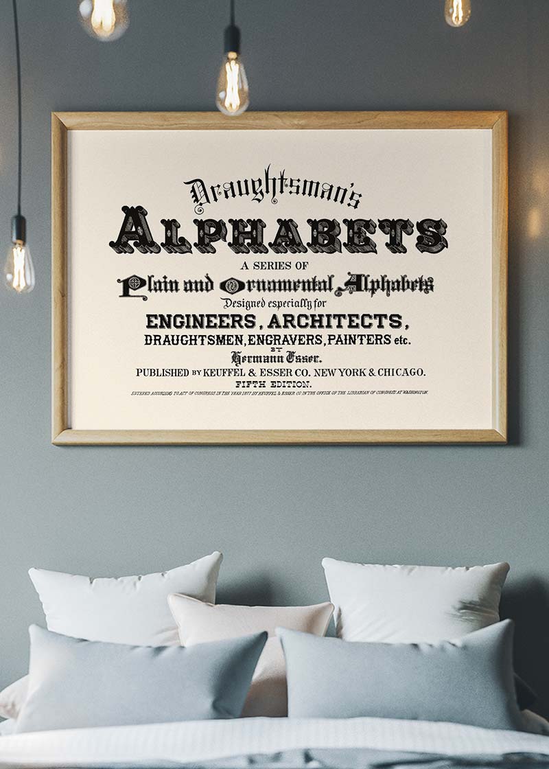 Vintage Draughtsmans Alphabet