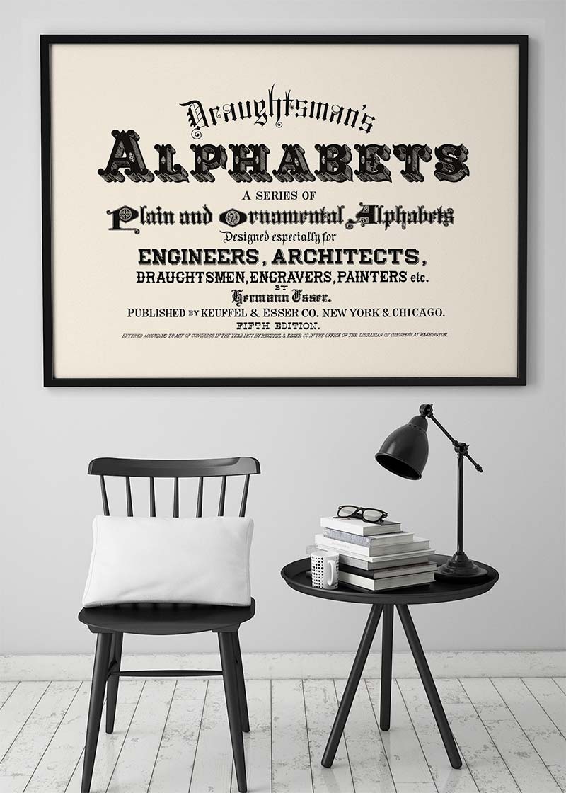 Vintage Draughtsmans Alphabet