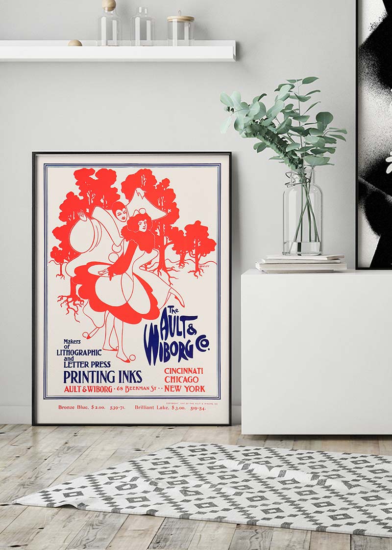 Ault and Wiborg Company printing inks poster