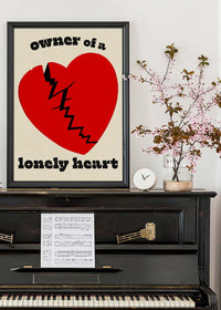Owner Of a Lonely Heart Lyrics Poster
