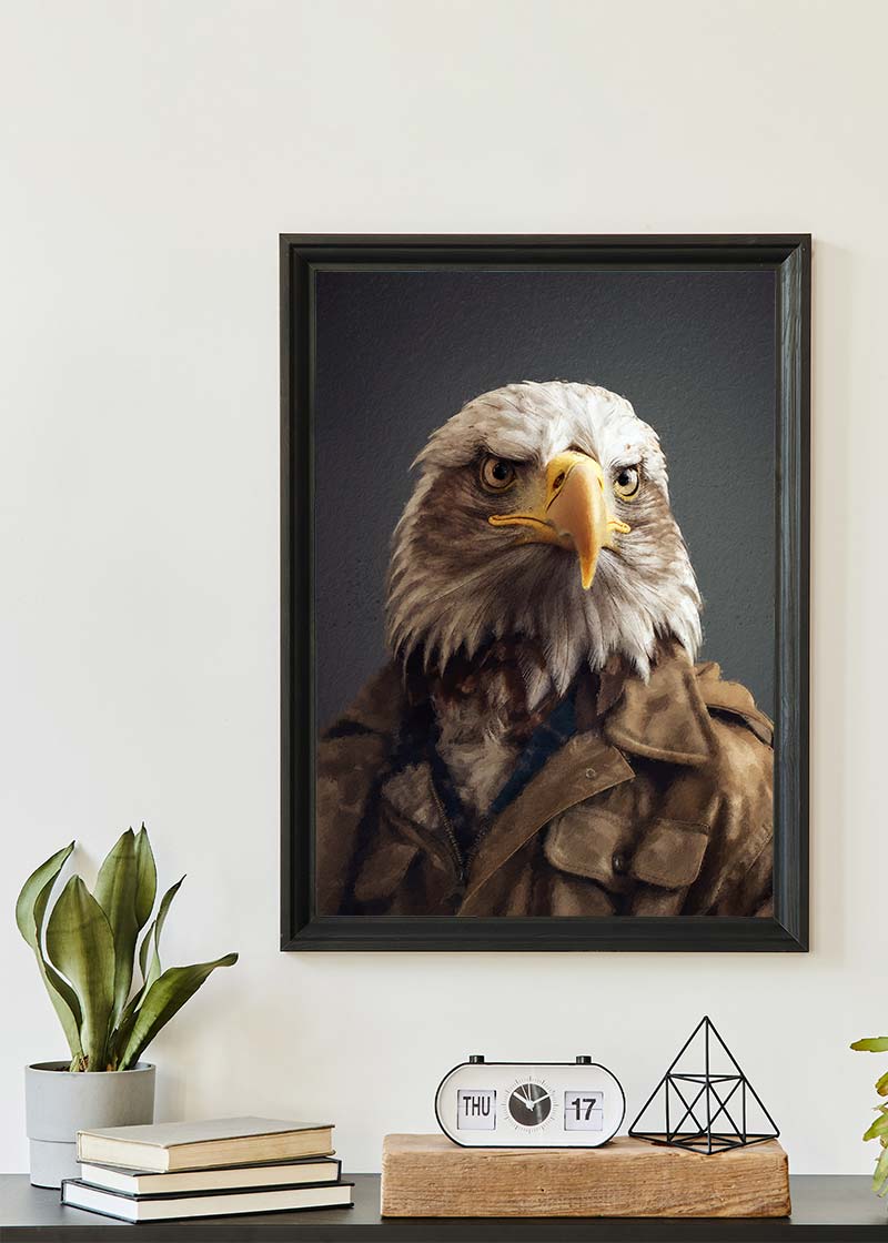 American Eagle Animal Portrait Print