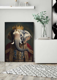 Elephant Animal Portrait Print