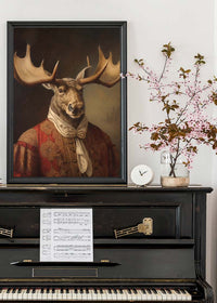Moose Animal Portrait Print