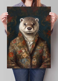 Otter Animal Portrait Print