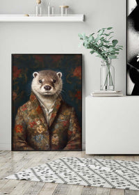 Otter Animal Portrait Print