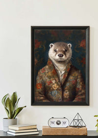 Otter Animal Portrait Print