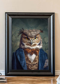 Owl Animal Portrait Print