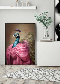 Peacock Animal Portrait Print